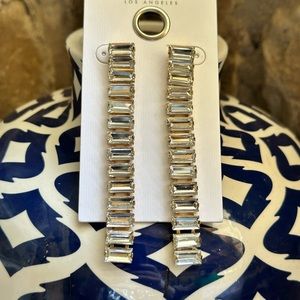 COPY - Guess Gold Clear Gemstone Dangle Earrings